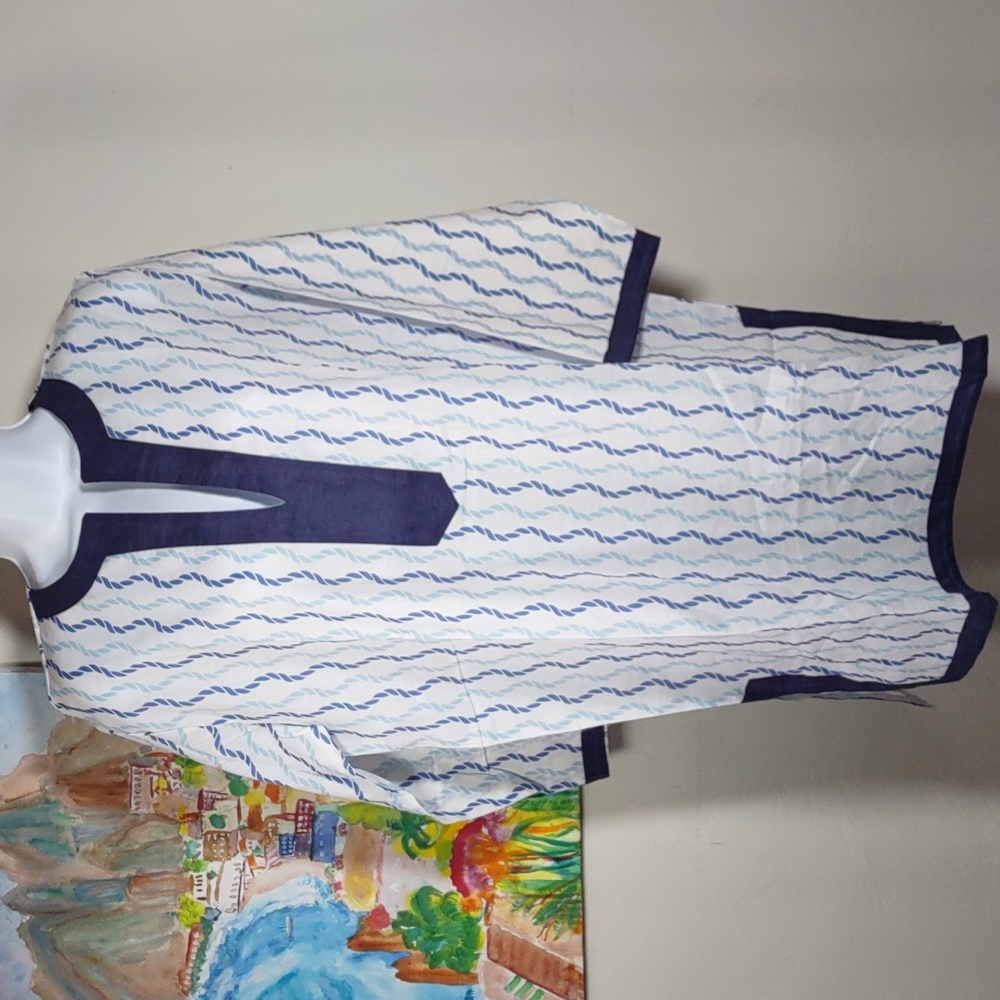 Malabar Bay Cotton Print Tunic Top